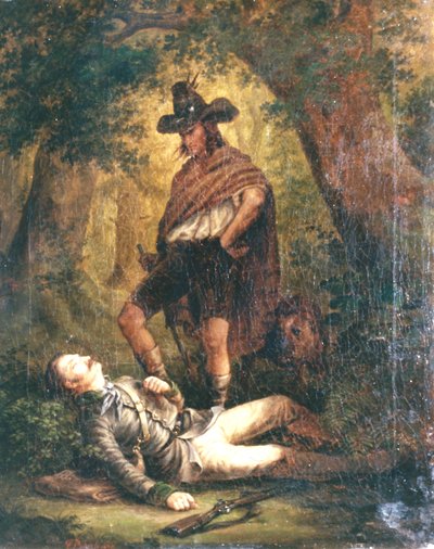 1852-The shot forester, szerk. alkotó: Ernst Bosch