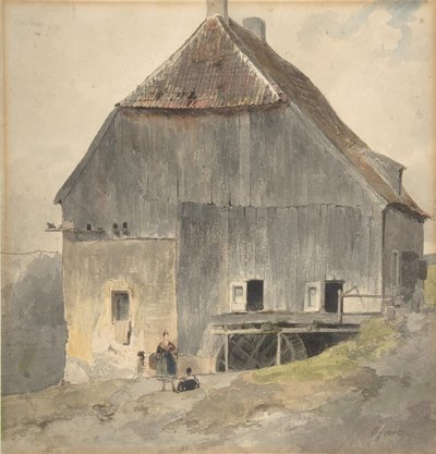 Vízimalom, kb. 1870. alkotó: Ernst Erwin Oehme