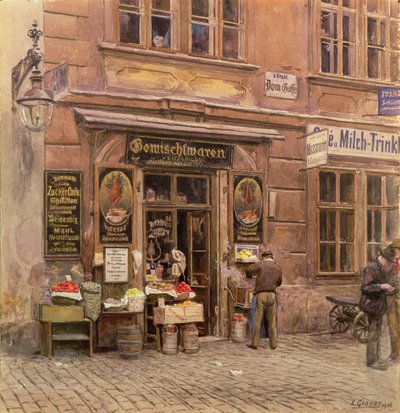 A vegyesbolt, Bécs, 1906 alkotó: Ernst Graner