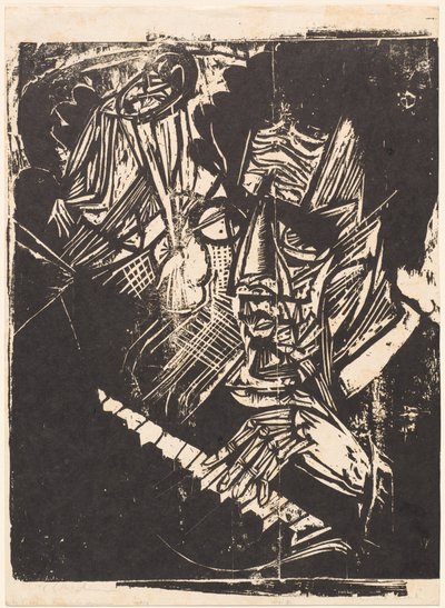 Klemperer zeneszerző, 1916. alkotó: Ernst Ludwig Kirchner