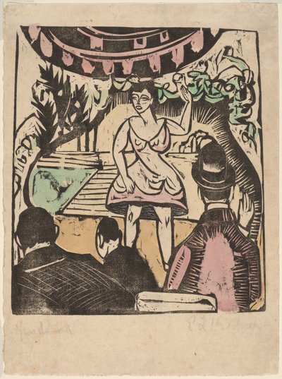 Little Variety Act Singerrel. alkotó: Ernst Ludwig Kirchner
