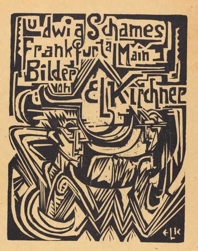 Ludwig Schames Frankfurt a Main Bilder von E L Kirchner Ludwig Schames Frankfurt..., 1919. alkotó: Ernst Ludwig Kirchner