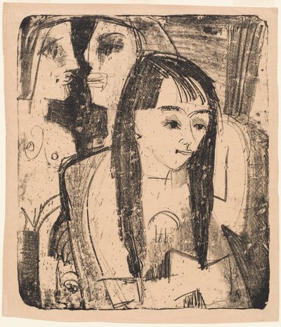 Egy lány portréja, 1921. alkotó: Ernst Ludwig Kirchner