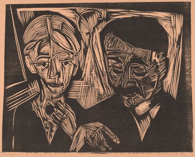 Müller házaspár, 1919. alkotó: Ernst Ludwig Kirchner