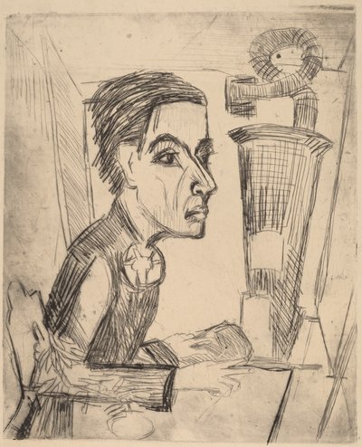A festő, 1923. alkotó: Ernst Ludwig Kirchner