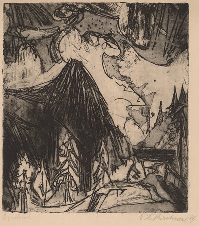 A Seehorn, 1919. alkotó: Ernst Ludwig Kirchner