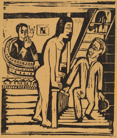A látogatás, 1923. alkotó: Ernst Ludwig Kirchner