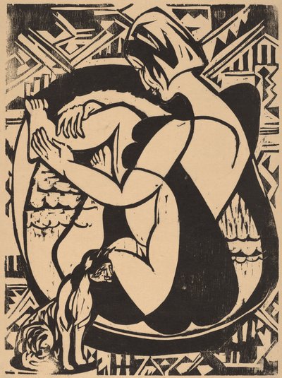 Nő a fürdőkádban, 1936. alkotó: Ernst Ludwig Kirchner