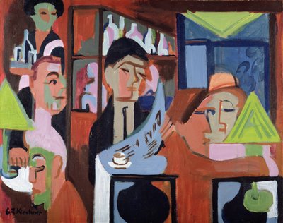 Egy kávézó Davosban alkotó: Ernst Ludwig Kirchner