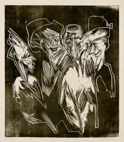 Absolon és tanácsadói alkotó: Ernst Ludwig Kirchner