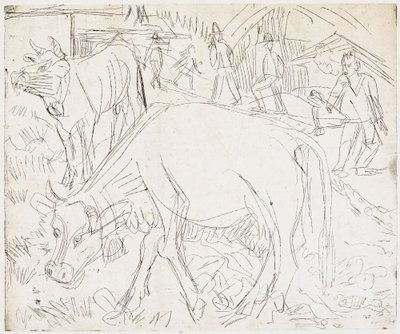 Alpesi jelenet alkotó: Ernst Ludwig Kirchner