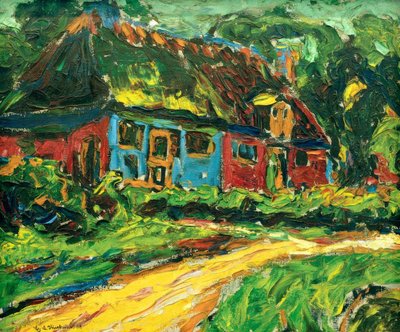 Régi ház Fehmarnon alkotó: Ernst Ludwig Kirchner