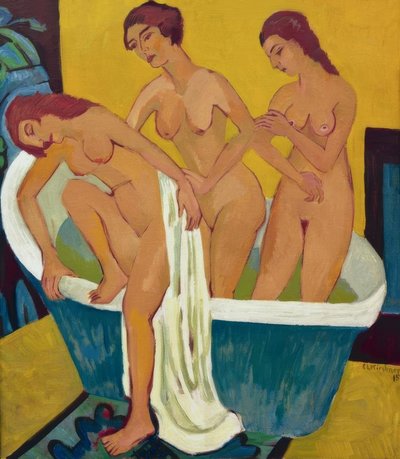 Fürdő nők alkotó: Ernst Ludwig Kirchner