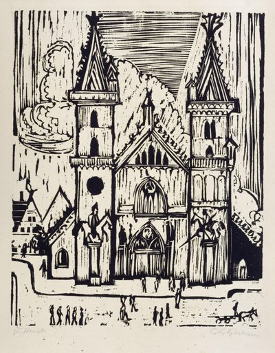 Bázeli székesegyház alkotó: Ernst Ludwig Kirchner