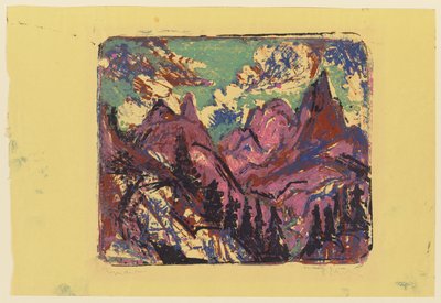 Berge alkotó: Ernst Ludwig Kirchner