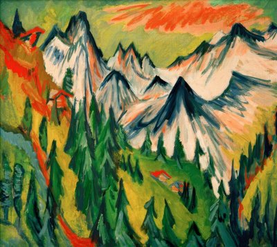 Hegycsúcsok alkotó: Ernst Ludwig Kirchner