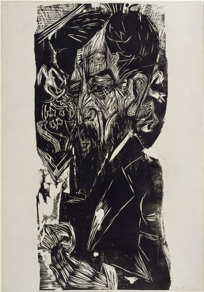 Van Vloten portréja alkotó: Ernst Ludwig Kirchner