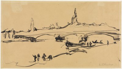 Kilátás Drezdára alkotó: Ernst Ludwig Kirchner