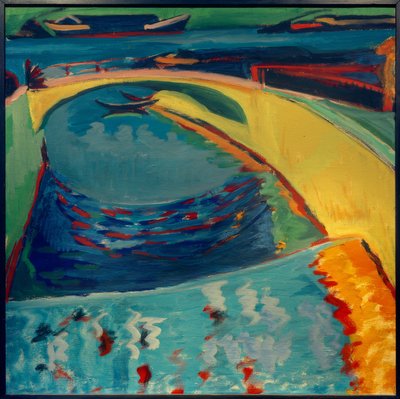 Híd a Prießnitz torkolatánál alkotó: Ernst Ludwig Kirchner