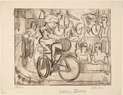Kerékpárverseny alkotó: Ernst Ludwig Kirchner