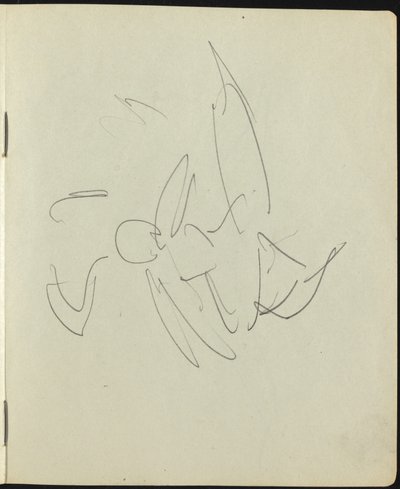 Táncosok és előadók (Oldal egy vázlatfüzetből) alkotó: Ernst Ludwig Kirchner
