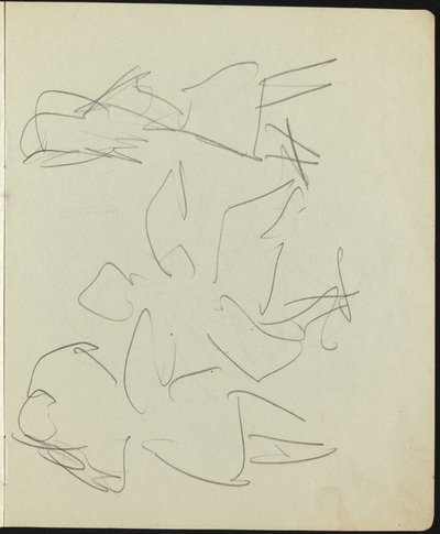 Táncosok és előadók (Oldal egy vázlatfüzetből) alkotó: Ernst Ludwig Kirchner