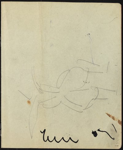 Táncosok és előadók (Oldal egy vázlatfüzetből) alkotó: Ernst Ludwig Kirchner