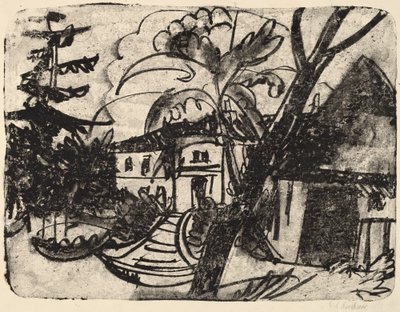 Dán farm udvarházzal alkotó: Ernst Ludwig Kirchner