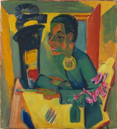 „A festő” (Önarckép) alkotó: Ernst Ludwig Kirchner