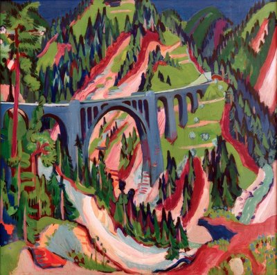A híd a rétek közelében alkotó: Ernst Ludwig Kirchner