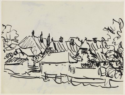 Falu Fehmarn szigetén alkotó: Ernst Ludwig Kirchner