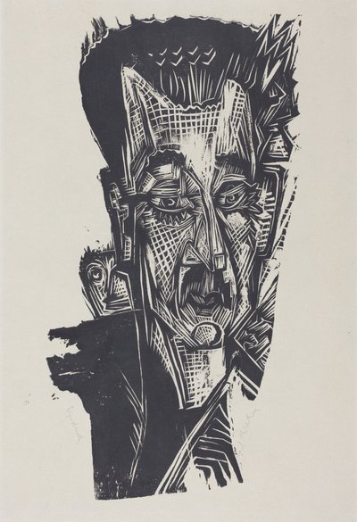 Dr. Ludwig Binswanger (Dr. Ludwig Binswanger fejtanulmánya) alkotó: Ernst Ludwig Kirchner