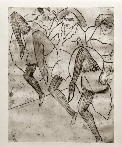 E.L. Kirchner, hamburgi táncosok alkotó: Ernst Ludwig Kirchner
