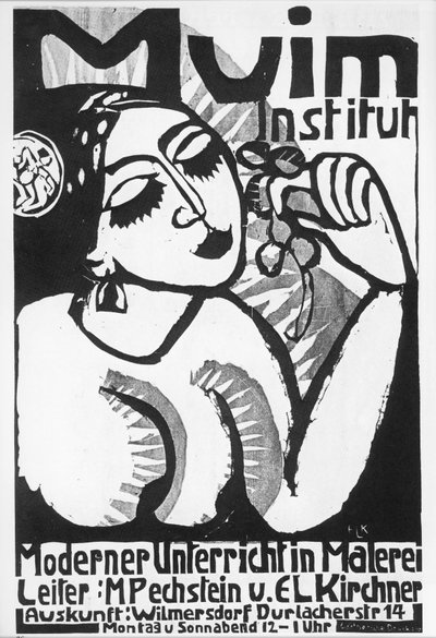 Ernst Ludwig Kirchner: Muim Institute ... (fametszet) alkotó: Ernst Ludwig Kirchner