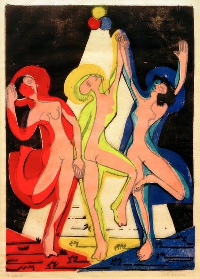 Színes tánc alkotó: Ernst Ludwig Kirchner