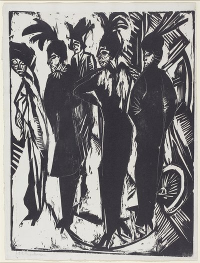 Öt nő az utcán alkotó: Ernst Ludwig Kirchner