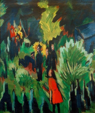 Graef kert Jénában alkotó: Ernst Ludwig Kirchner