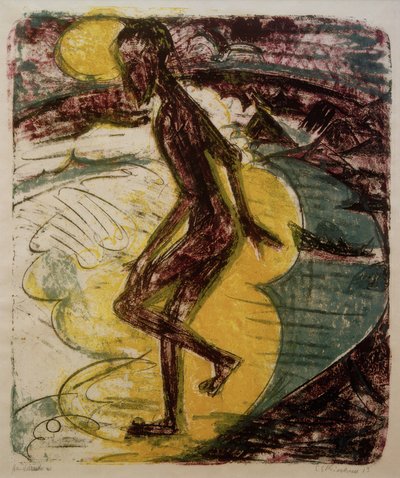 Az ember belép a tengerbe alkotó: Ernst Ludwig Kirchner
