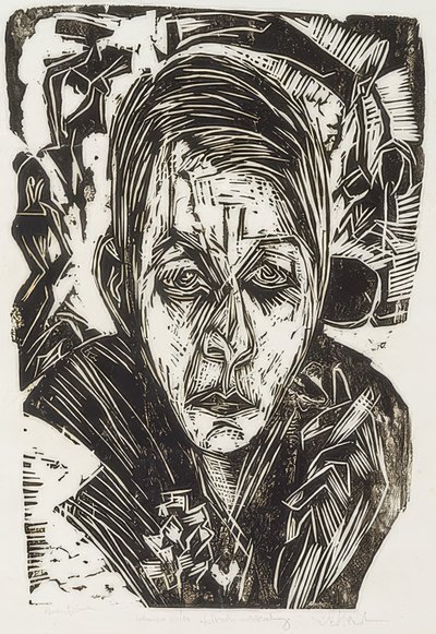 Fiatal lány cigarettával alkotó: Ernst Ludwig Kirchner