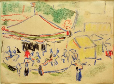 körhinta alkotó: Ernst Ludwig Kirchner