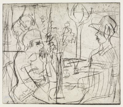 Kavicsbányák/A kávéházban alkotó: Ernst Ludwig Kirchner