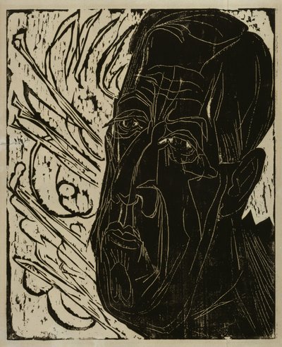 Henry van de Velde feje (sötét) alkotó: Ernst Ludwig Kirchner