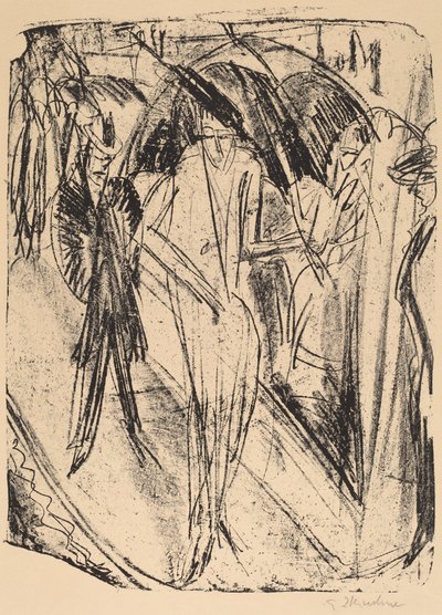 Lady in the Rain alkotó: Ernst Ludwig Kirchner