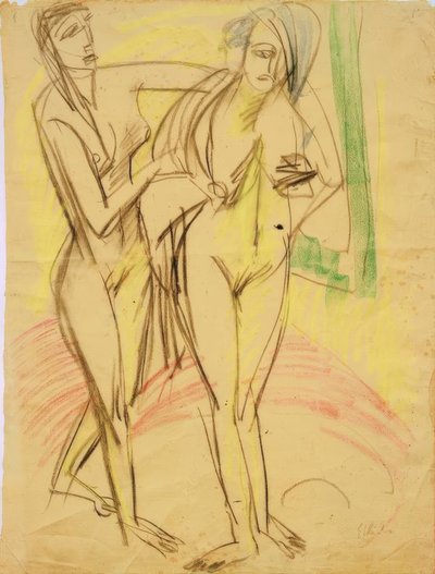 Fürdés után alkotó: Ernst Ludwig Kirchner