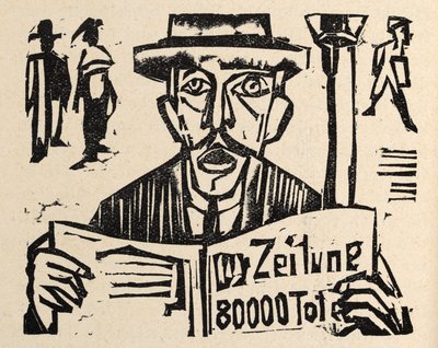 A katonai út mellett. Jakob Bosshart elbeszélései. A béke apostola - Werner Gütikofer alkotó: Ernst Ludwig Kirchner