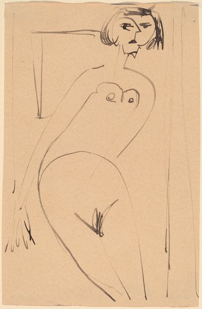 Meztelen alkotó: Ernst Ludwig Kirchner