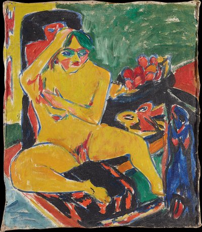 Akt a műteremben alkotó: Ernst Ludwig Kirchner