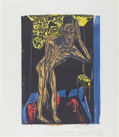 Peter Schlemihl csodálatos története: Schlemihl szobája magányában alkotó: Ernst Ludwig Kirchner
