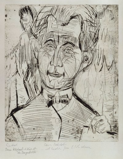 Dr. Redslob portréja alkotó: Ernst Ludwig Kirchner