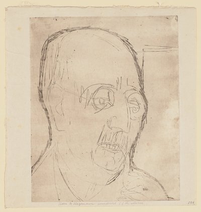 Carl Hagemann portréja alkotó: Ernst Ludwig Kirchner